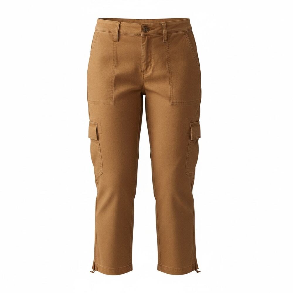 Social Standard by Sanctuary Women's Caramel Scout Poplin Stretch Cargo Pant XXL